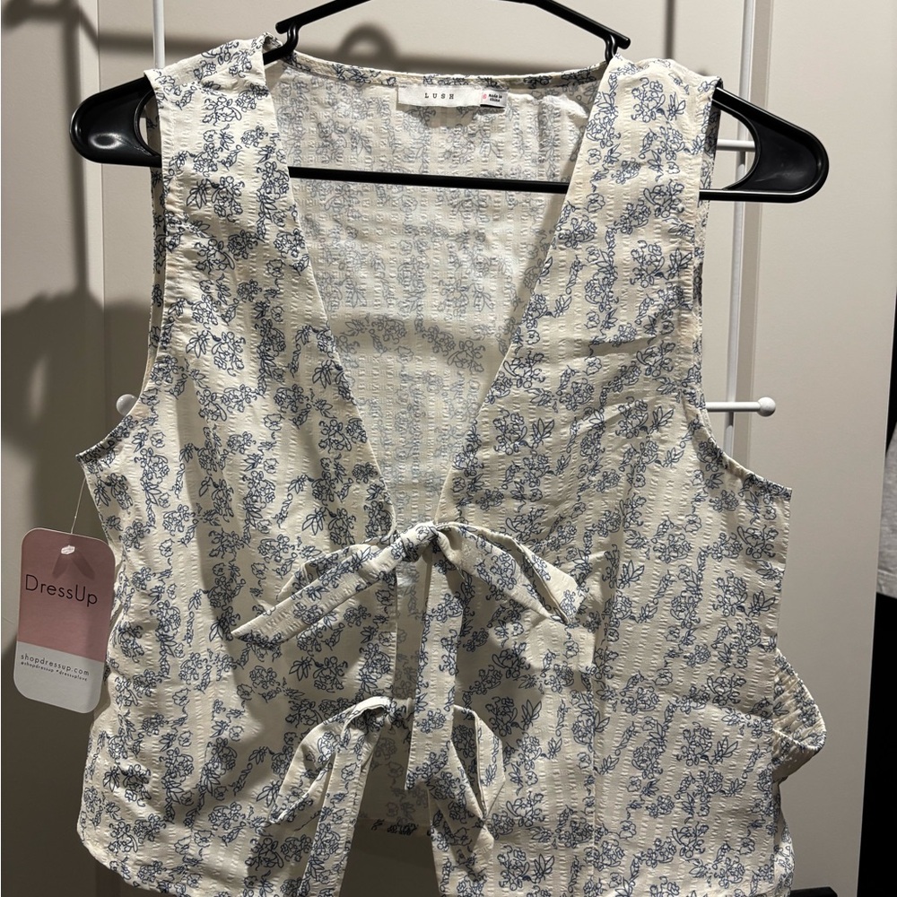 SET Cream and Blue Floral set